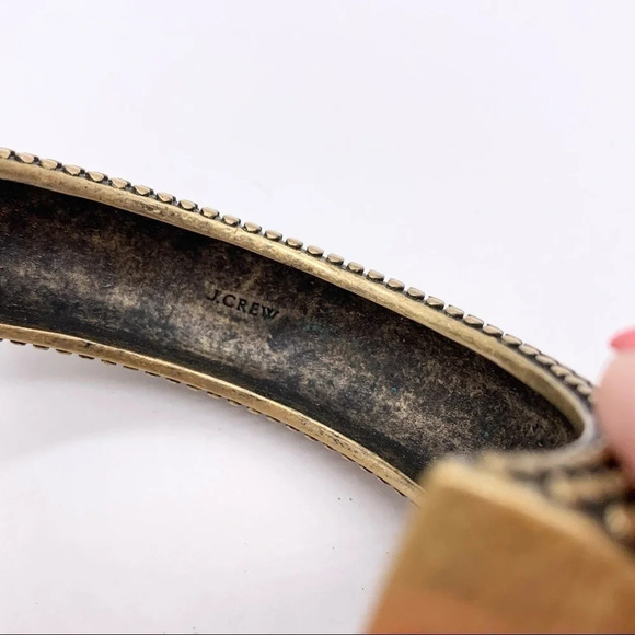 J. Crew Gold Dotted Cuff Bracelet - Picture 3 of 4